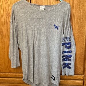 Pink bling baseball tee